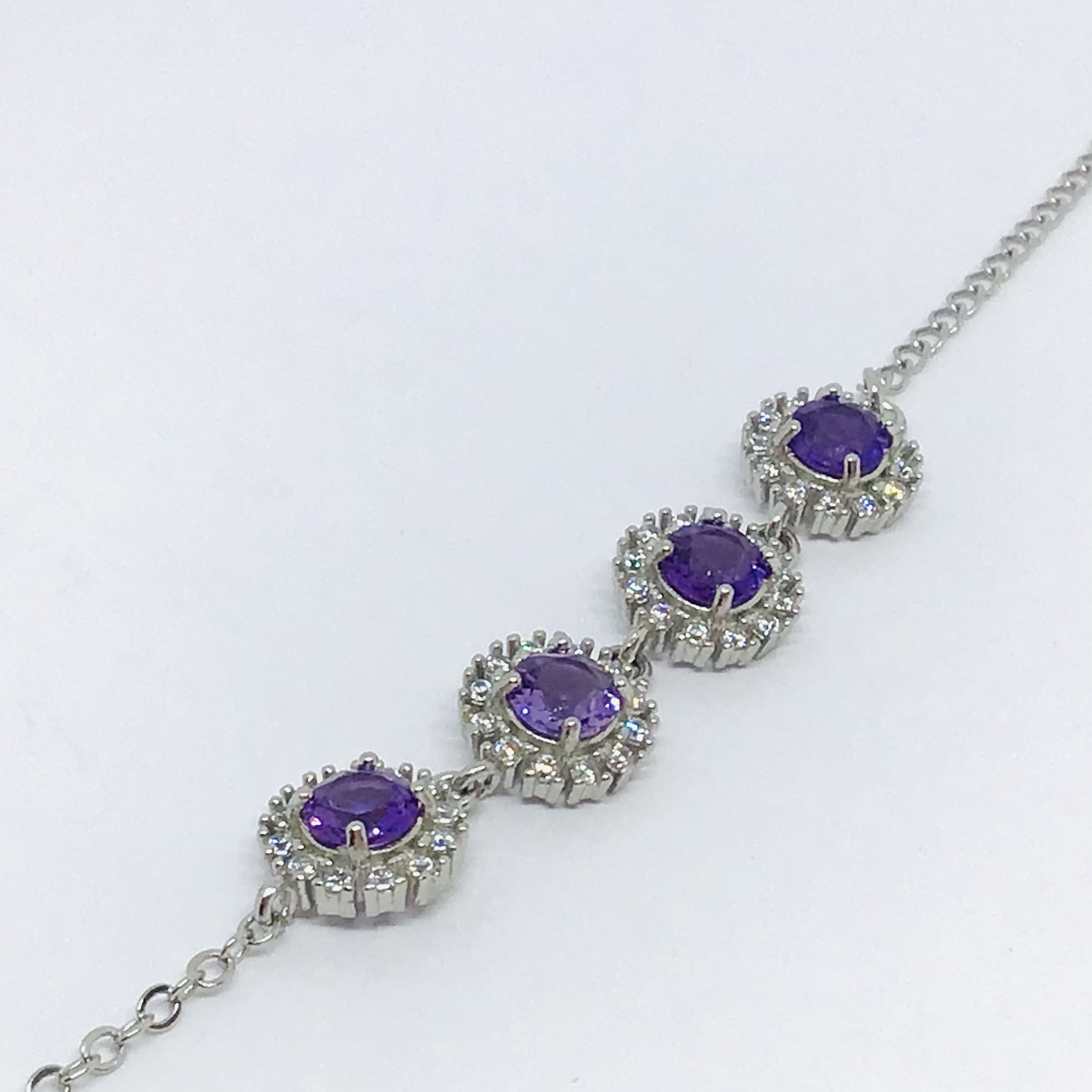 Ametystový náramek