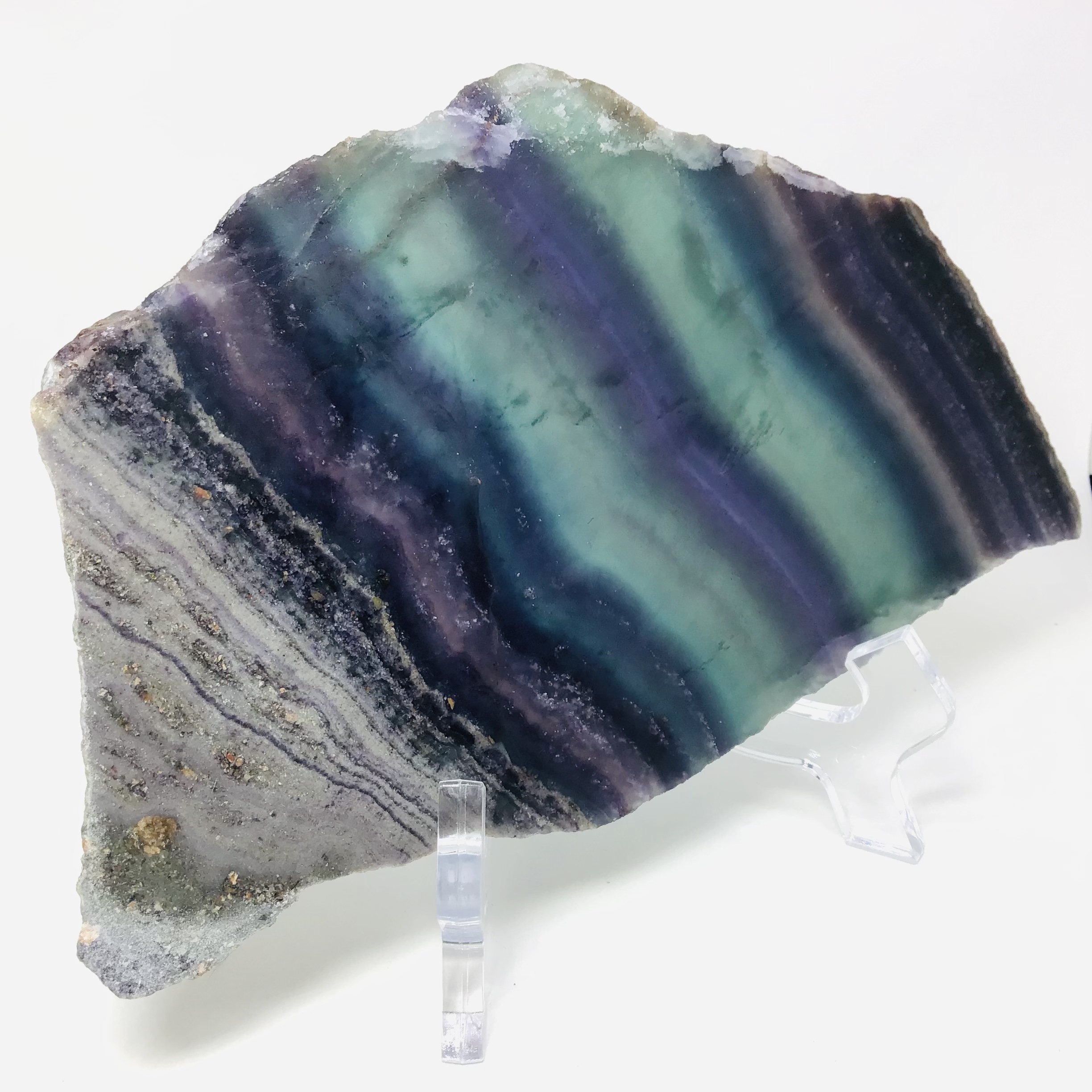 Fluorit duhový-leštěný plát