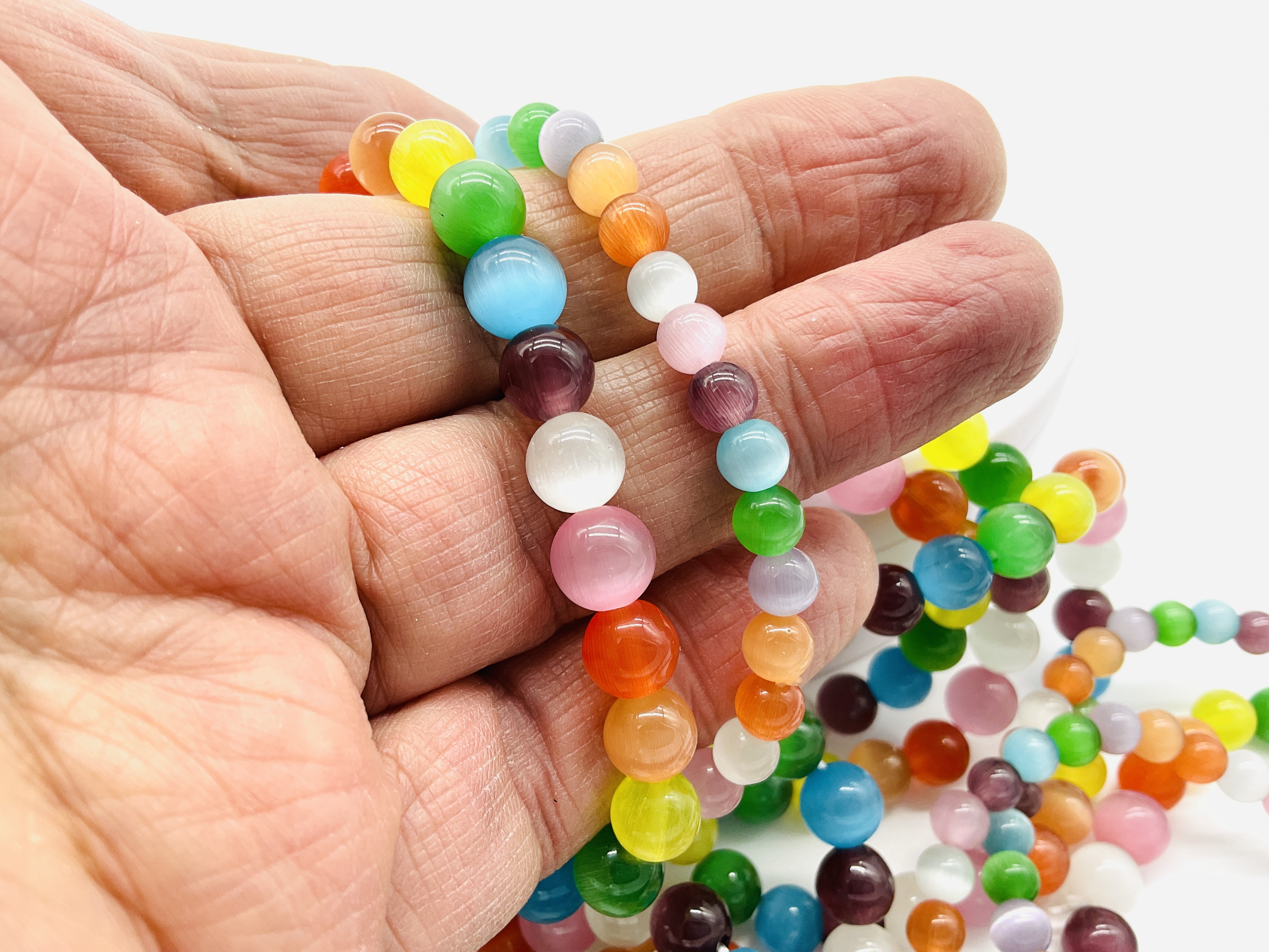 Selenit aura náramek