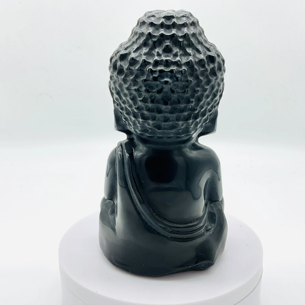 Buddha socha-Obsidián