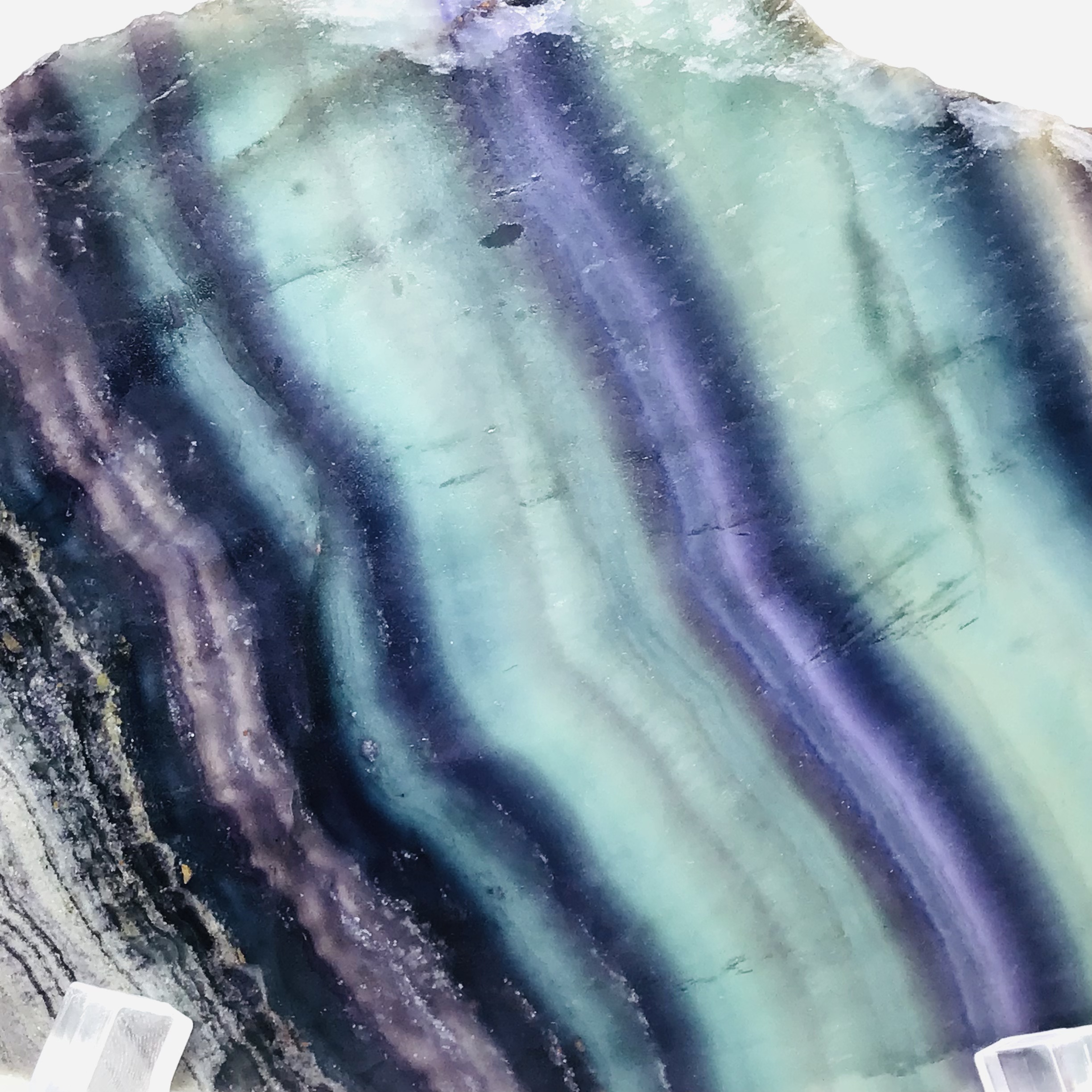 Fluorit duhový-leštěný plát