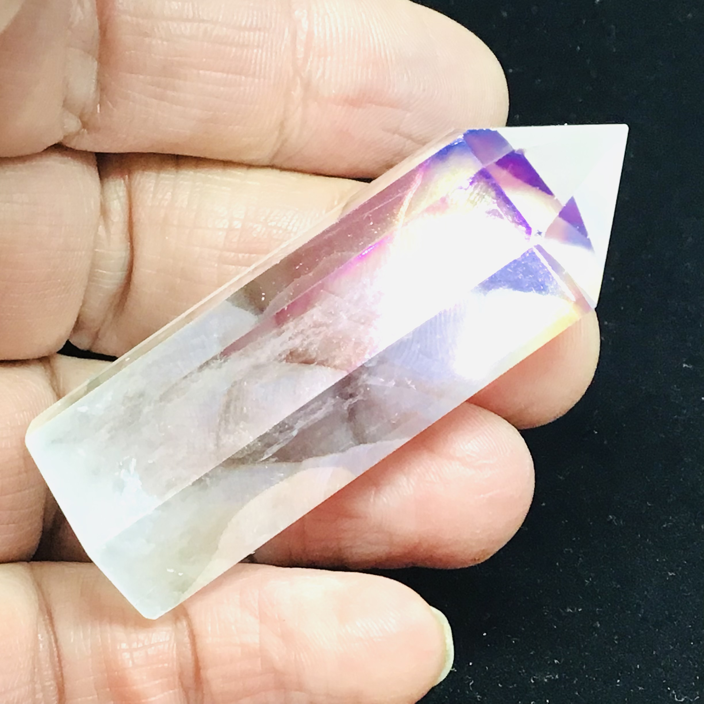 Křišťál opálová aura