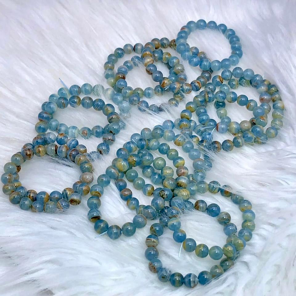 Modrý onyx náramek