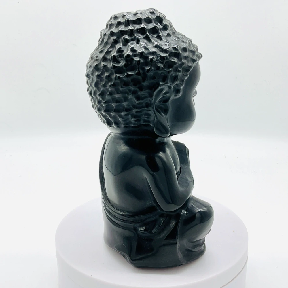 Buddha socha-Obsidián