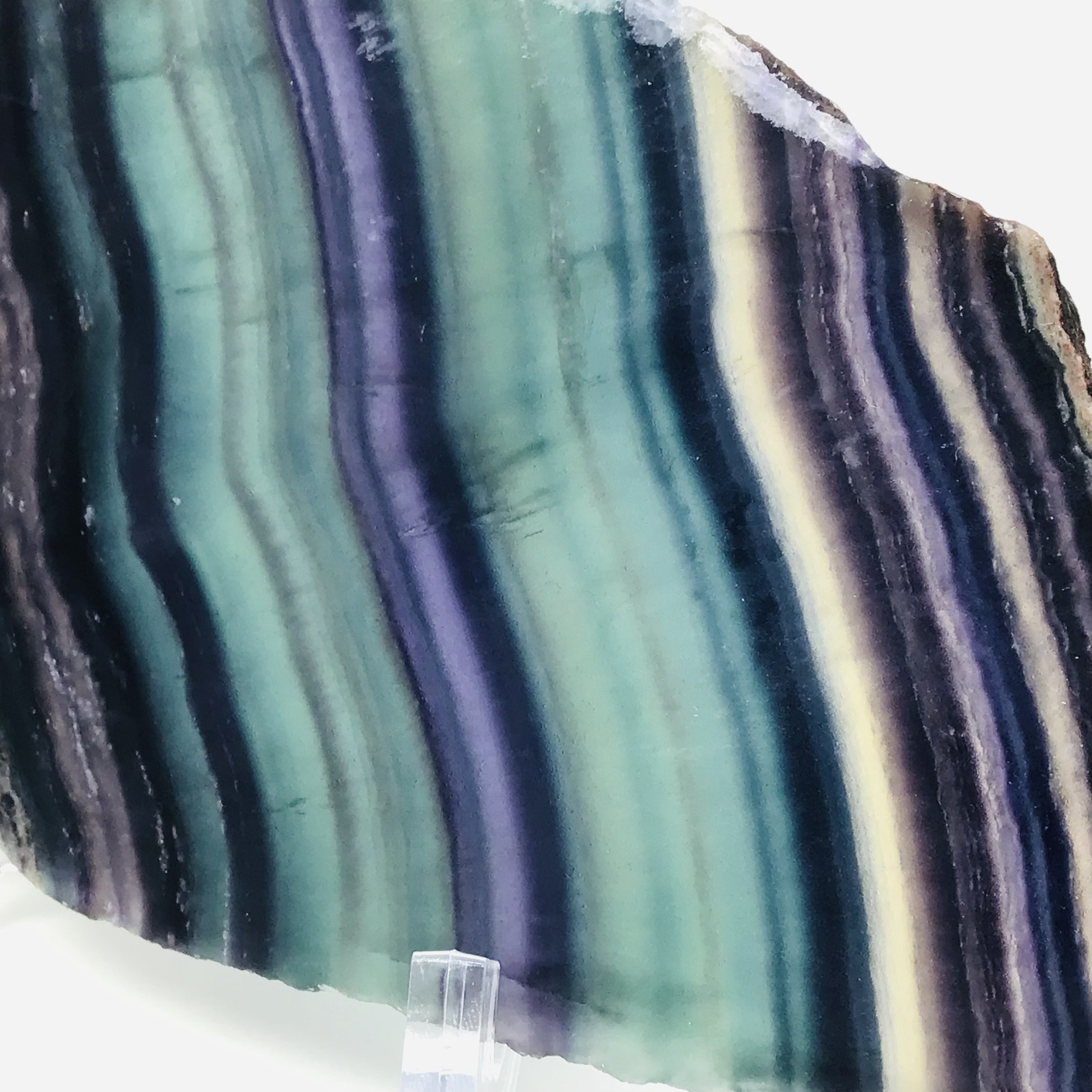 Fluorit duhový-leštěný plát