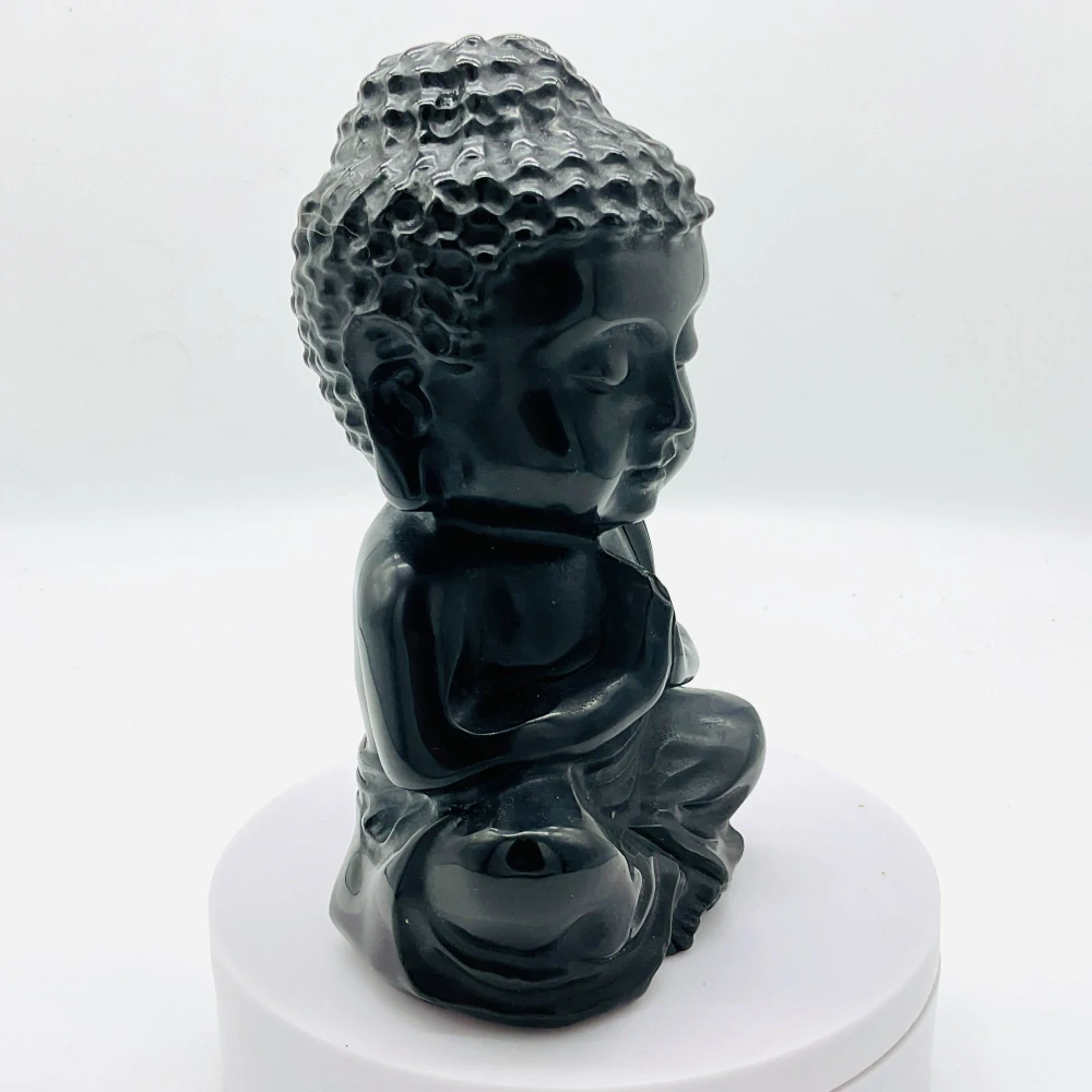 Buddha socha-Obsidián