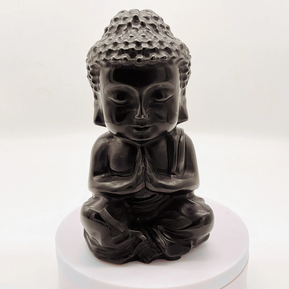 Buddha socha-Obsidián