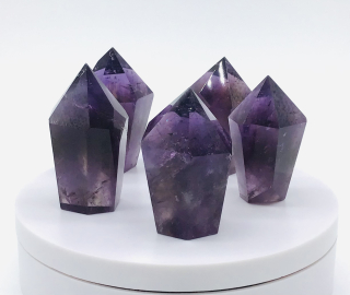 Ametyst broušené hroty