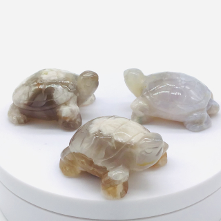 Želva-Květinový achát