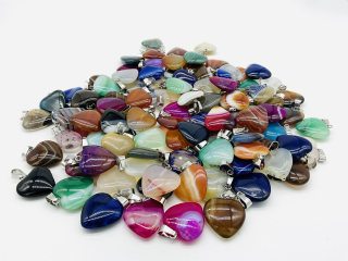 Achátové srdíčka