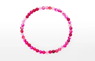 Achát růžový páskovaný