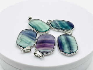 Fluorit duhový přívěsek