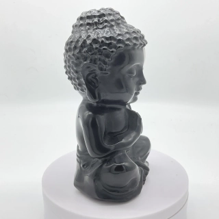 Buddha socha-Obsidián