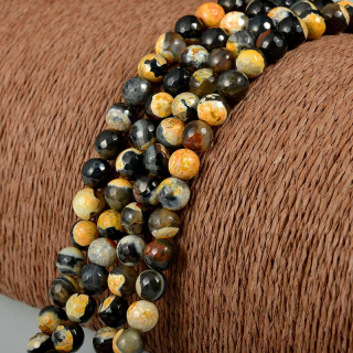 Achátové korálky 8 mm