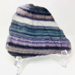 Fluorit duhový-leštěný plát